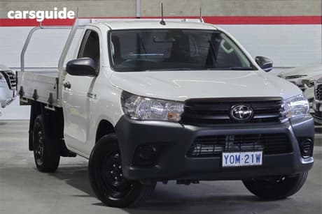 White 2020 Toyota Hilux Cab Chassis Workmate