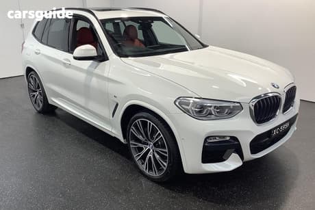 White 2019 BMW X3 Wagon Xdrive30D M-Sport