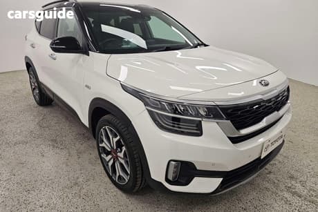 White 2020 Kia Seltos Wagon Gt Line (Awd) (Two-Tone)