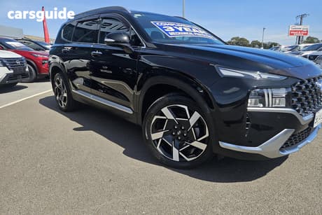 Black 2021 Hyundai Santa FE Wagon Elite Crdi (Awd)