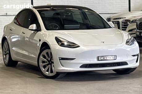 White 2022 Tesla Model 3 Sedan Long Range