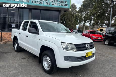 White 2015 Volkswagen Amarok Dual Cab Utility Tdi420 (4X2)