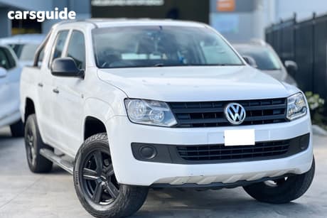 White 2015 Volkswagen Amarok Dual Cab Utility Tdi400 (4X4)