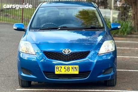 Blue 2013 Toyota Yaris Sedan Yrs