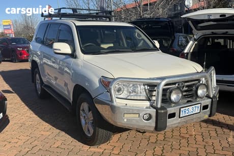 White 2012 Toyota Landcruiser Wagon Vx (4X4)