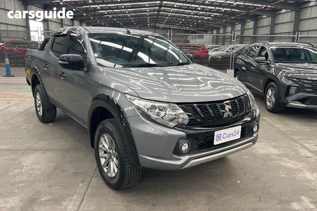 Grey 2018 Mitsubishi Triton Dual Cab Utility Gls (4X4) Sports Edt