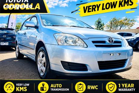 Blue 2005 Toyota Corolla Wagon Ascent