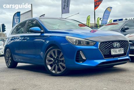 Blue 2017 Hyundai I30 Hatchback Sr