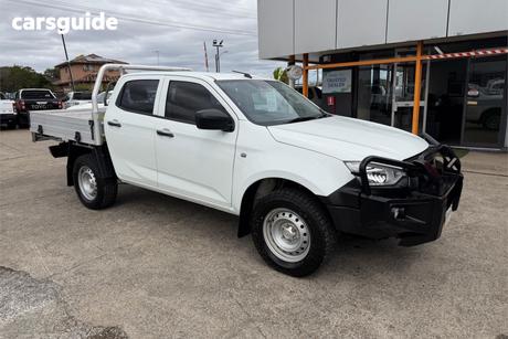 White 2021 Isuzu D-MAX Crew Cab Chassis Sx (4X4)