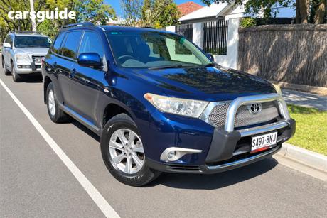 Blue 2012 Toyota Kluger Wagon Kx-R (4X4) 7 Seat