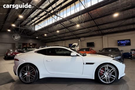 White 2015 Jaguar F-Type Coupe R