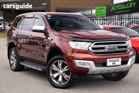 Red 2016 Ford Everest Wagon Titanium