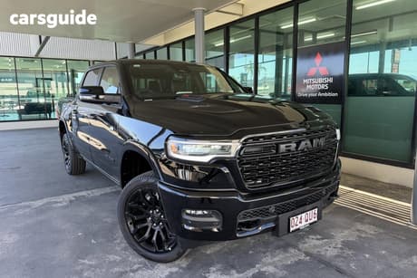 Black 2025 RAM 1500 Crew Cab Utility Limited Rambox Ho Hurricane