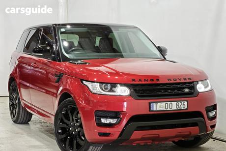 Red 2017 Land Rover Range Rover Sport SUV TDV6 SE 4X4