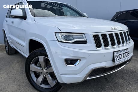White 2014 Jeep Grand Cherokee Wagon Overland (4X4)