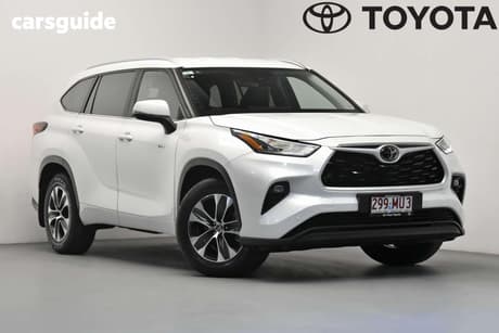 White 2024 Toyota Kluger Wagon Gxl Hybrid Awd