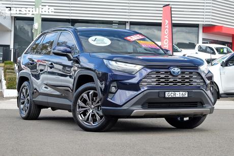 Blue 2022 Toyota RAV4 Wagon Gxl (Awd) Hybrid