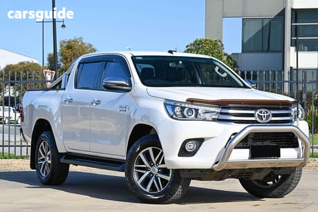 White 2018 Toyota Hilux Dual Cab Utility Sr5 (4X4)
