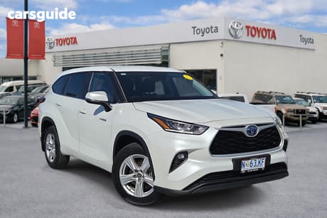 White 2022 Toyota Kluger Wagon Gx Hybrid Awd
