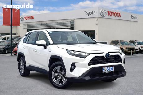 White 2023 Toyota RAV4 Wagon Gx (2Wd) Hybrid