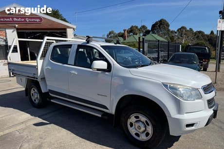 White 2015 Holden Colorado Crew Cab Chassis Ls (4X2)