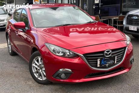 Red 2015 Mazda 3 Hatchback Maxx