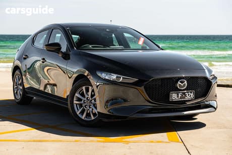 Black 2020 Mazda 3 Hatchback G20 Pure