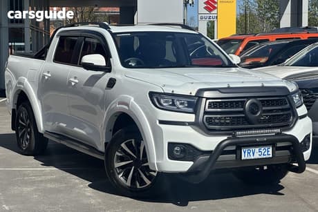 White 2025 GWM Cannon Dual Cab Utility Ultra (4X4)