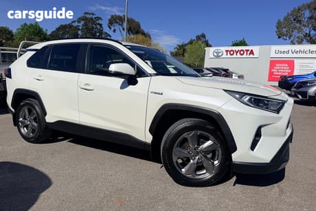 White 2021 Toyota RAV4 Wagon Gxl (Awd) Hybrid