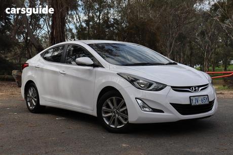 White 2013 Hyundai Elantra Sedan Trophy