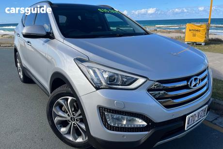 Silver 2014 Hyundai Santa FE Wagon Highlander Crdi (4X4)