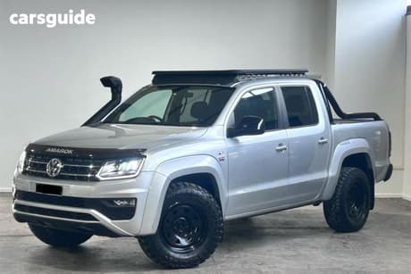 Silver 2019 Volkswagen Amarok Dual Cab Utility V6 Tdi580 Highline Black Edit.
