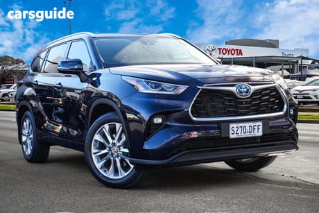 Blue 2024 Toyota Kluger Wagon Grande Hybrid Awd