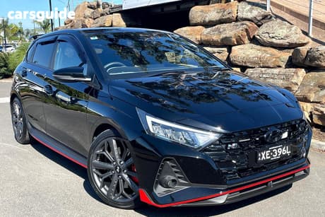 Black 2024 Hyundai I20 Hatchback N