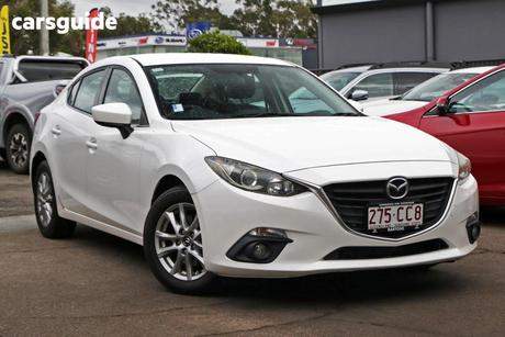 White 2015 Mazda 3 Sedan Touring