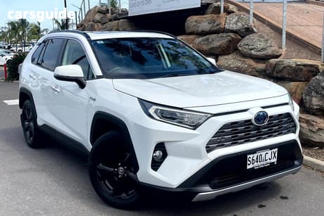White 2021 Toyota RAV4 Wagon Cruiser (2Wd) Hybrid