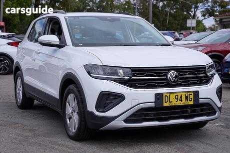 White 2024 Volkswagen T-Cross Wagon 85Tfsi Life