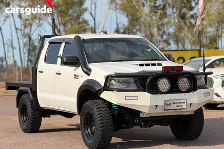 White 2012 Toyota Hilux Dual Cab Pick-up Sr (4X4)