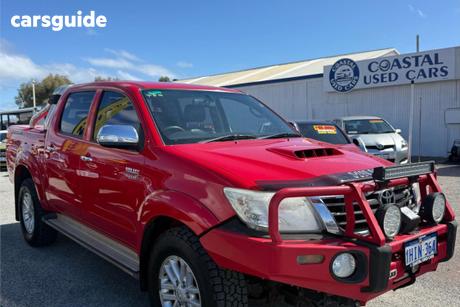 Red 2013 Toyota Hilux Dual Cab Pick-up Sr5 (4X4)