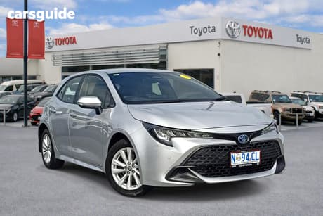 Silver 2022 Toyota Corolla Hatchback Ascent Sport Hybrid