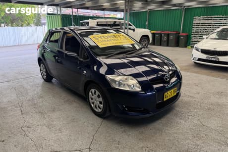 Blue 2007 Toyota Corolla Hatchback Ascent
