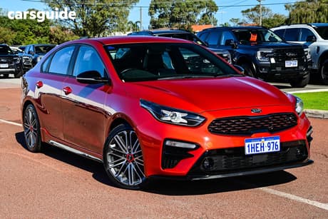 Orange 2020 Kia Cerato Sedan Gt Safety Pack