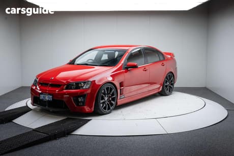Red 2008 HSV Clubsport Sedan R8 R