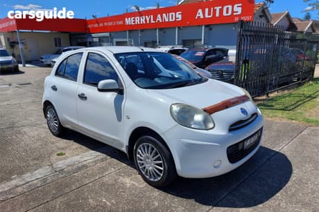 White 2013 Nissan Micra Hatchback Plus