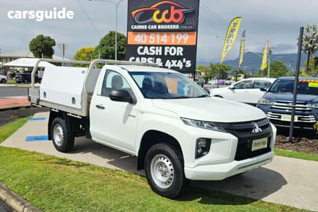 White 2019 Mitsubishi Triton Cab Chassis Glx
