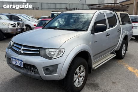 Silver 2011 Mitsubishi Triton Double Cab Utility Gl-R