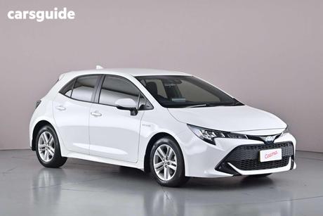 White 2022 Toyota Corolla Hatchback Ascent Sport Hybrid
