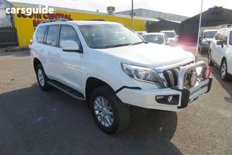 White 2015 Toyota Landcruiser Prado Wagon Vx (4X4)