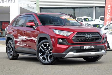 Red 2019 Toyota RAV4 Wagon Edge Awd