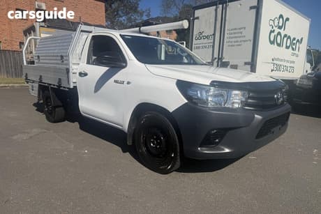 White 2018 Toyota Hilux Cab Chassis Workmate